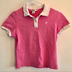 Lilly Pulitzer Stretch Slim Fit Polo Pink S